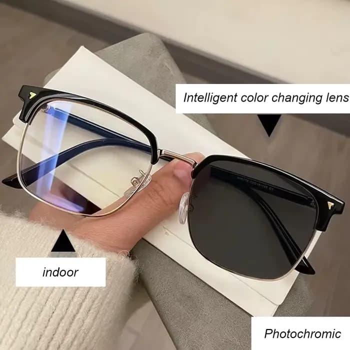 Lunettes photochromiques colorées pour hommes