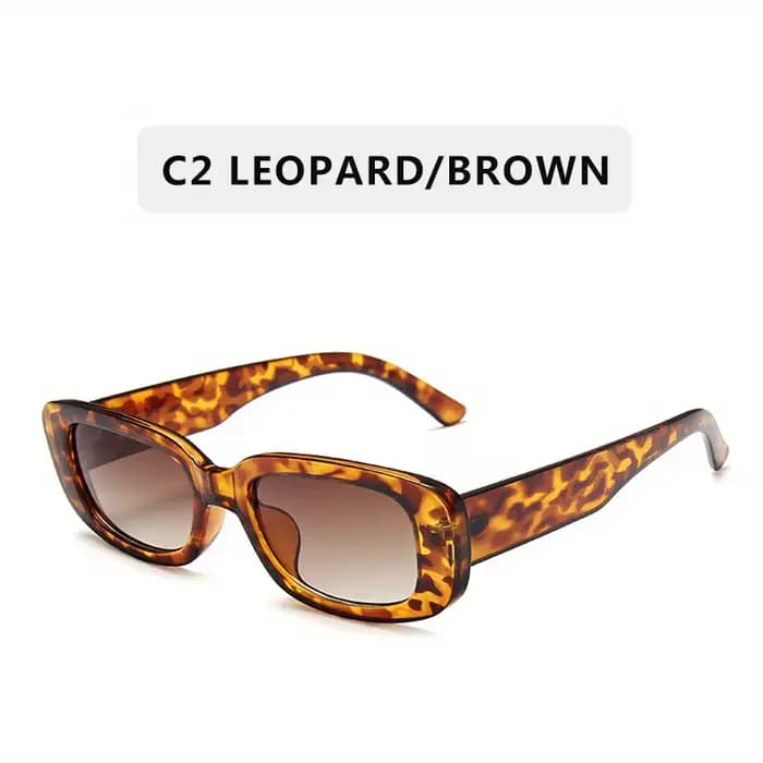 Lunettes de soleil rectangulaires à la mode pour femmes et hommes