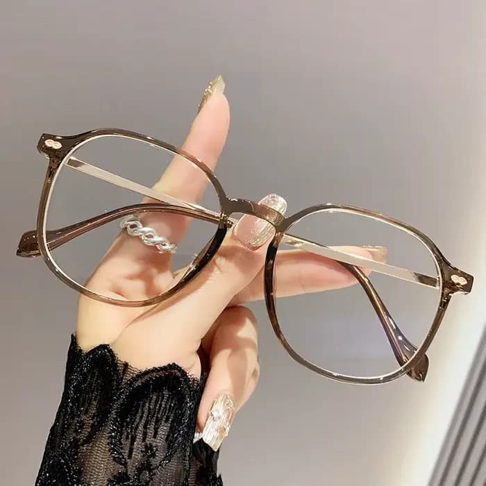 Lunettes de lecture à monture large et tendance, bloquant la lumière bleue