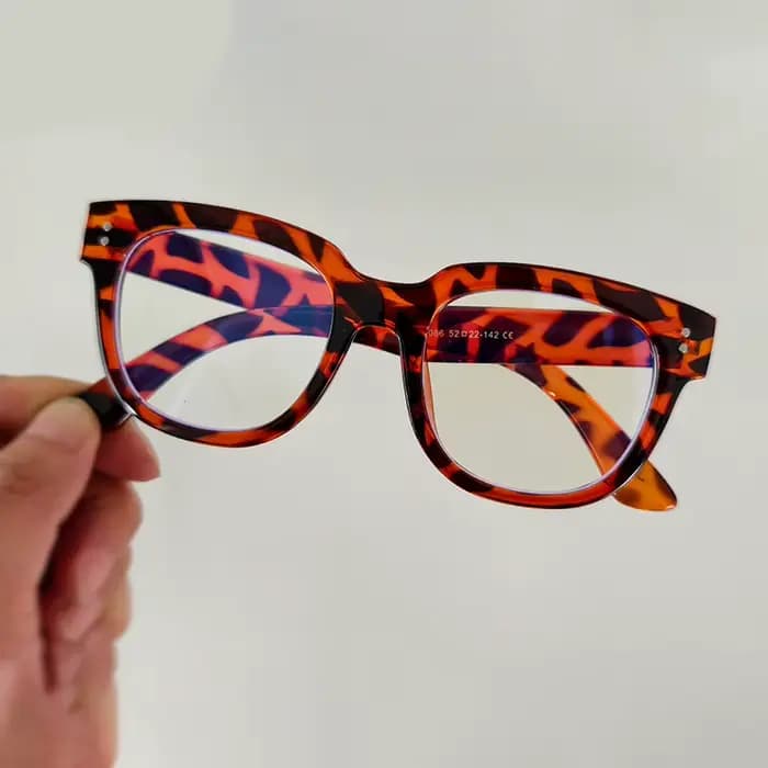 Lunettes à rivets rectangulaires rétro pour hommes et femmes