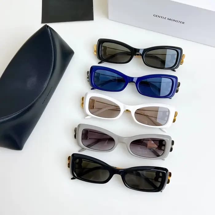GENTLE MONSTER NEMESIS – lunettes de soleil décontractées et professionnelles pour hommes et femmes, monture en alliage et acétate de haute qualité, avec étui