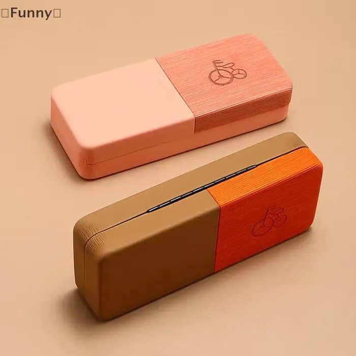 Étui à lunettes Portable à motif de vélo