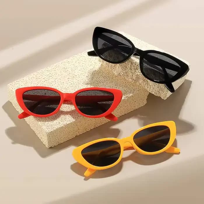 Lunettes de soleil œil de chat roses 2026 pour femmes