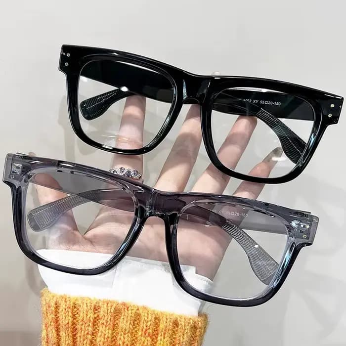Grand visage grande taille monture de lunettes hommes femmes 160mm surdimensionné épais