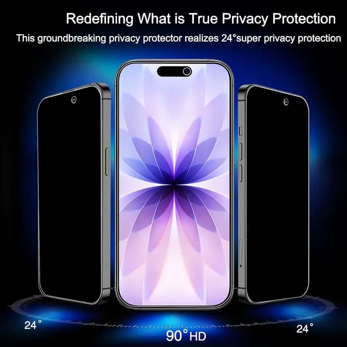 Verre trempé Anti-espion pour IPhone 17/17 Air/17 Pro/17ProMax, étui de dureté 9H, protecteur d'écran convivial avec Kit facile à installer