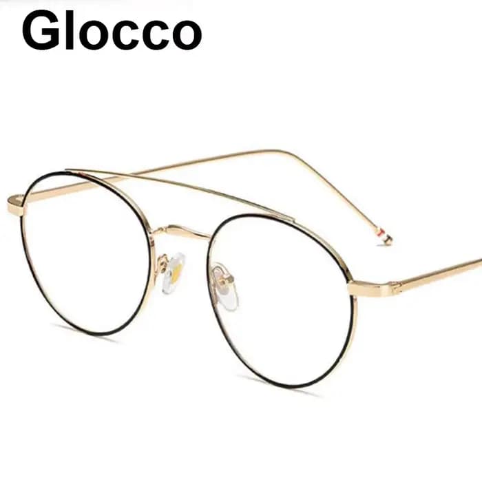 Lunettes rondes en métal pour femmes