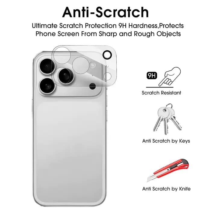 1-5 pièces verre trempé Ultra clair pour iPhone 17 17Air 17ProMax 17Pro Film d'objectif arrière caméra HD couvercle de protection en verre trempé