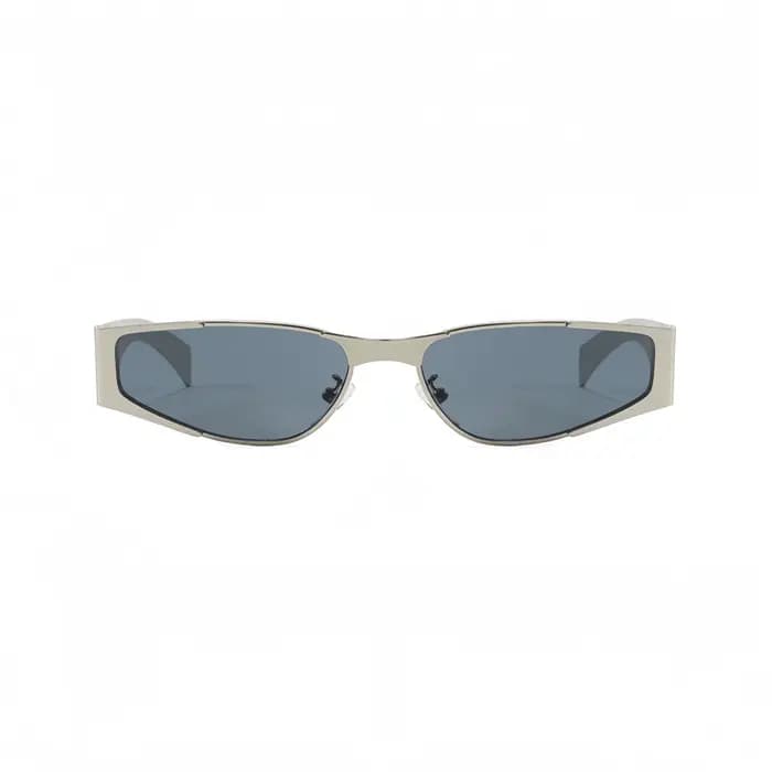 Lunettes de soleil métalliques carrées tendance pour hommes et femmes