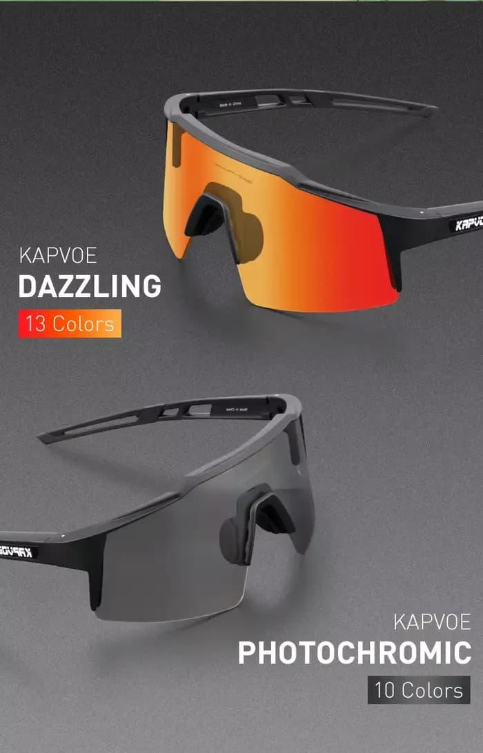 2 lentilles lunettes de cyclisme photochromiques hommes femmes Sport course lunettes de pêche vtt vélo décoloration lunettes vélo lunettes de soleil