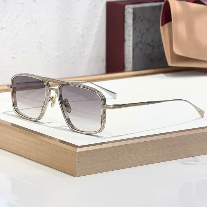 Lunettes de soleil de luxe EARL, grandes et surdimensionnées, monture en alliage artisanale, forme carrée, lunettes de mode pour hommes et femmes