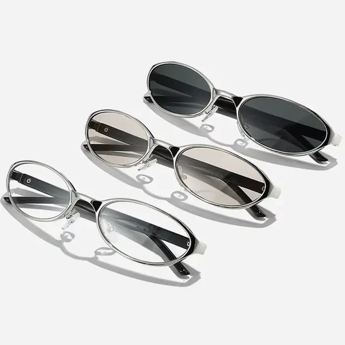 Lunettes de soleil ovales vintage pour femmes et hommes
