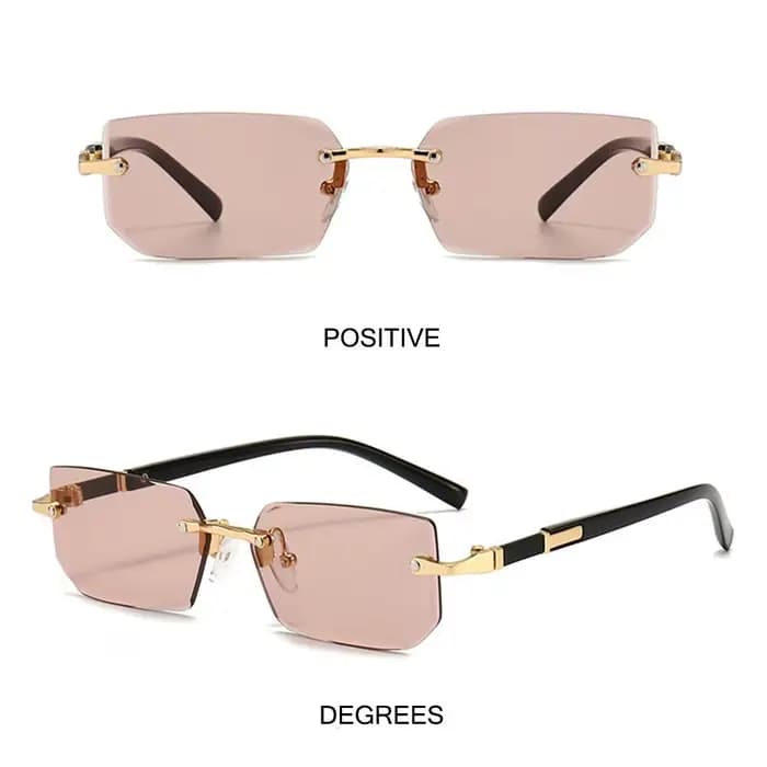 Lunettes de soleil sans monture tendance pour hommes et femmes