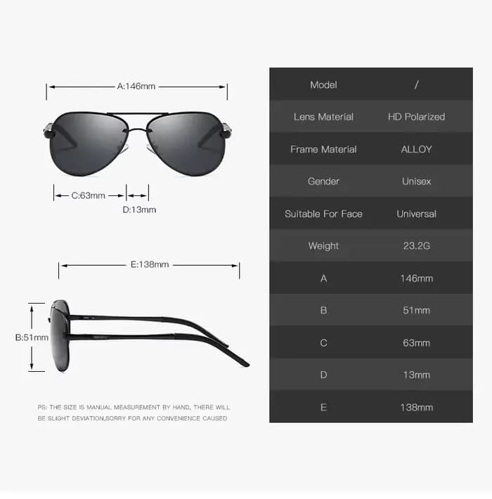 Lunettes de soleil polarisées True Colors pour hommes