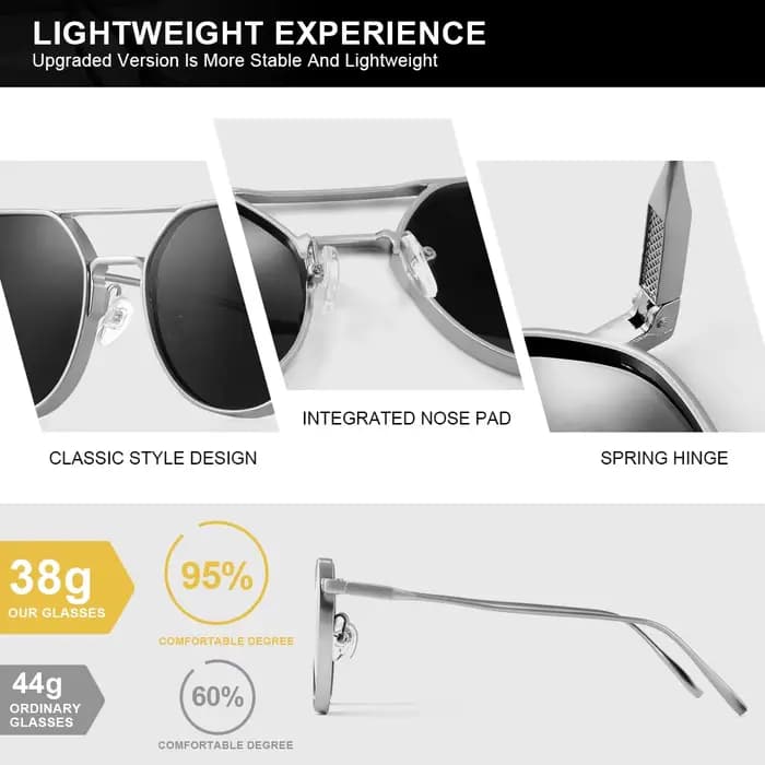 CRIXALIS Vintage Punk lunettes de soleil pour hommes femmes de luxe concepteur Steampunk