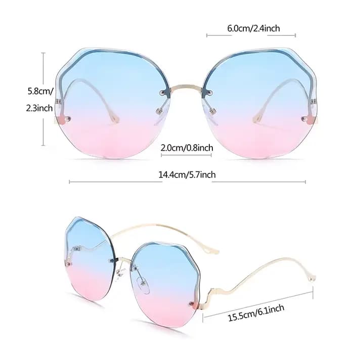 Lunettes de soleil carrées vintage en métal UV400 pour femmes