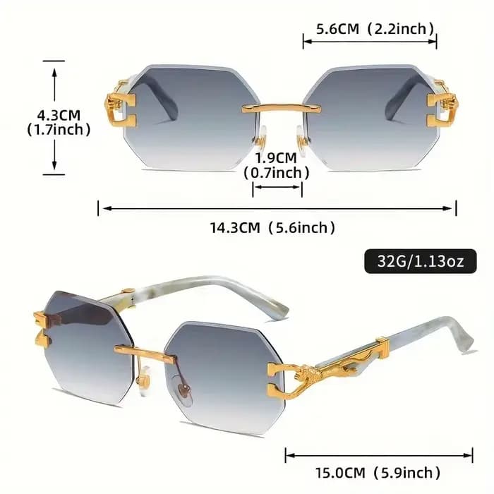 Lunettes de sport à imprimé léopard géométrique pour femmes
