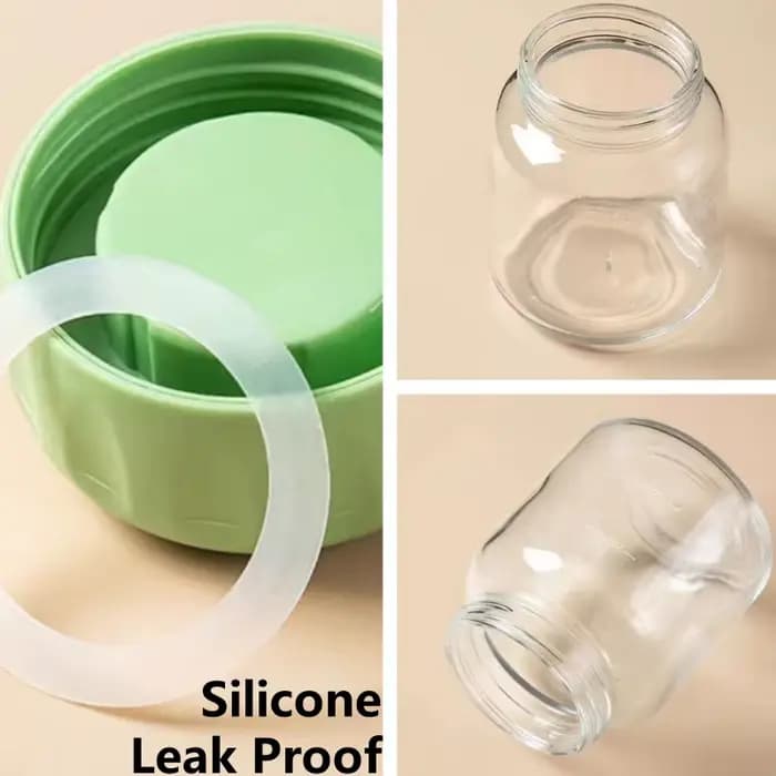 Petit verre à eau HI avec couvercle, portable, mignon, mini cylindrique, document solide, fuite d'eau, tasse à eau pour étudiant, bouteille à boire, 300ml