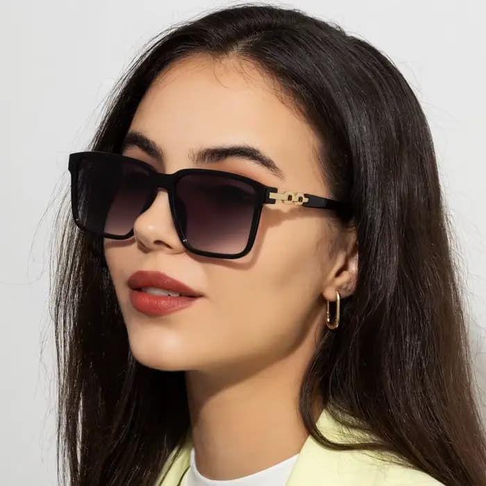 Mode femmes lunettes de soleil Style carré