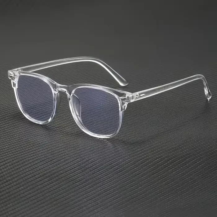 Lunettes transparentes à monture carrée en plastique