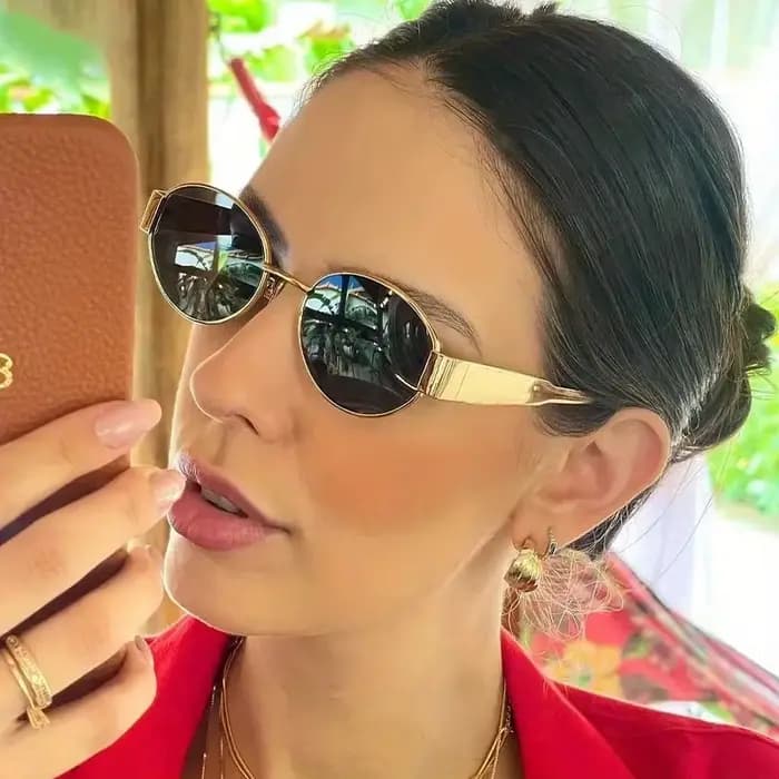 Lunettes de soleil ovales pour femmes et hommes