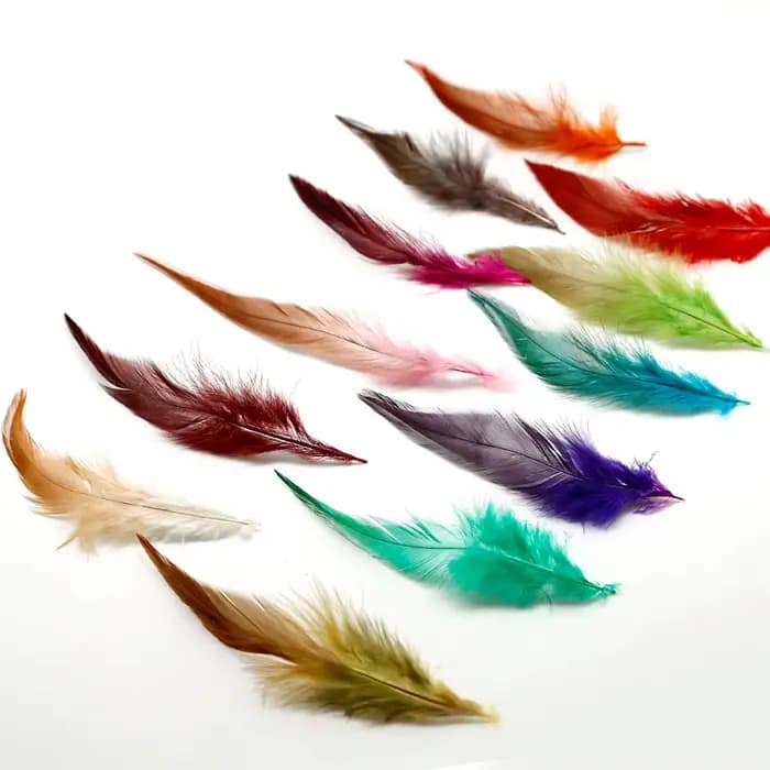 Lot de 100 plumes de faisan de haute qualité, 4-6' / 10-15 cm, plumes naturelles et teintes, pour artisanat DIY et accessoires de bijouterie