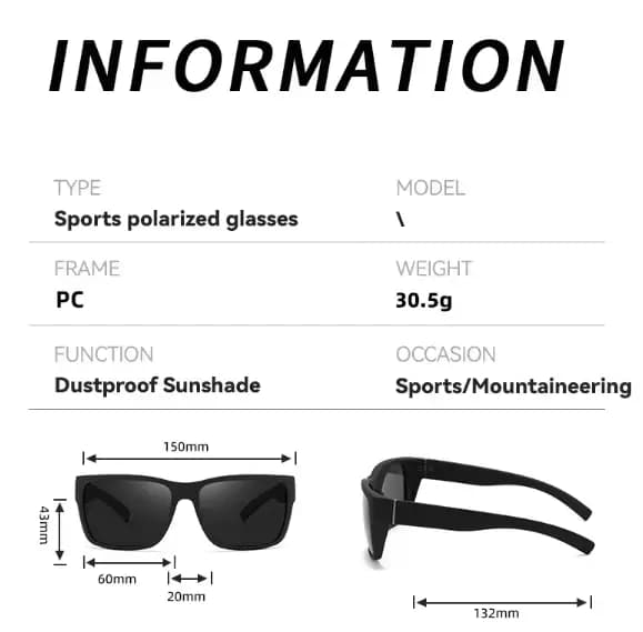 Lunettes de soleil polarisées pour hommes