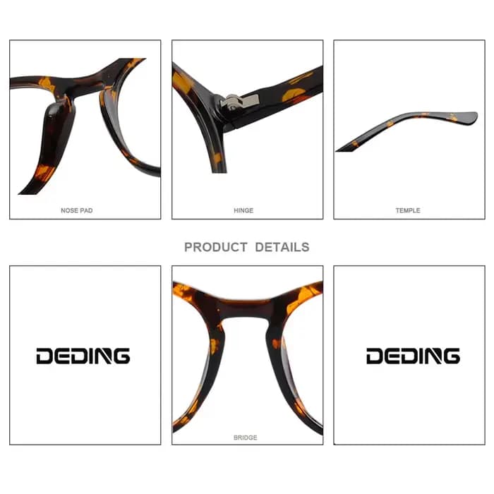 Lunettes rétro rondes et larges