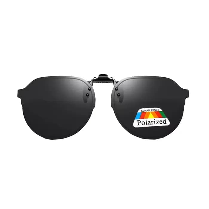 Hommes lentille polarisée rabattable pince sur lunettes de soleil femmes conduite