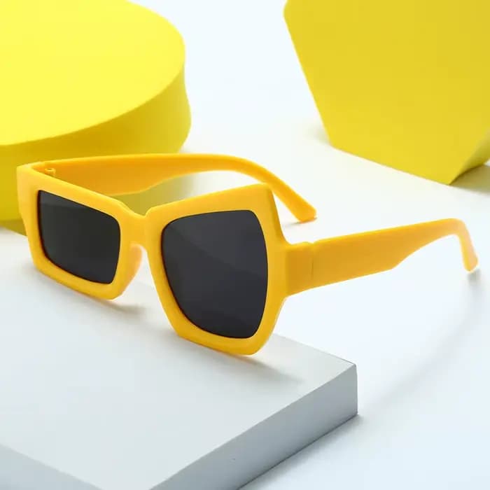 Sourcils lunettes de soleil femmes hommes polygone Vintage marque concepteur carré