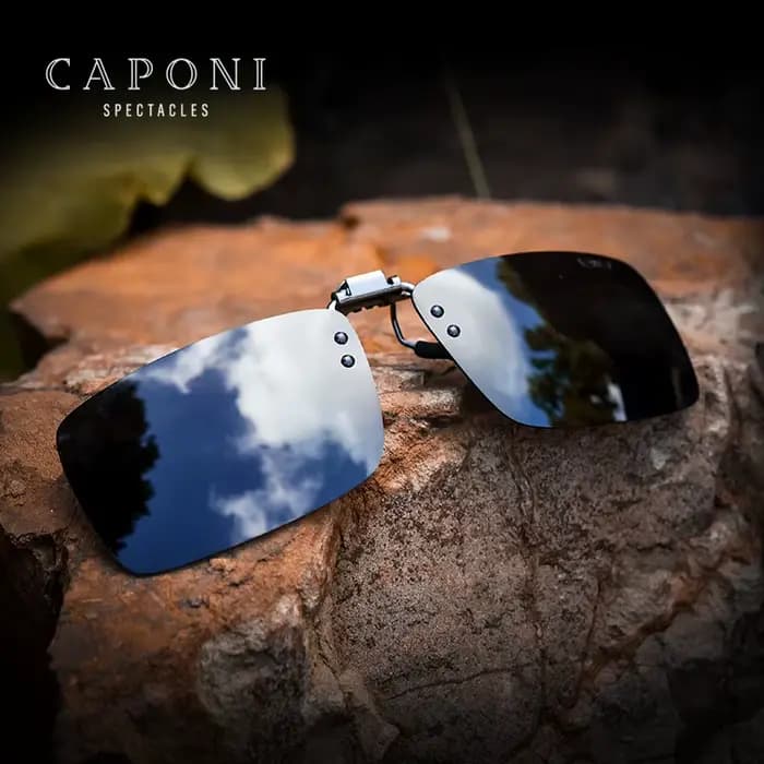 CAPONI – lunettes de soleil carrées pour hommes
