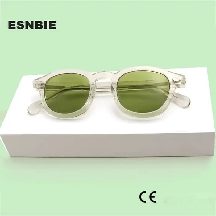 Lunettes de Soleil Transparentes en Acétate
