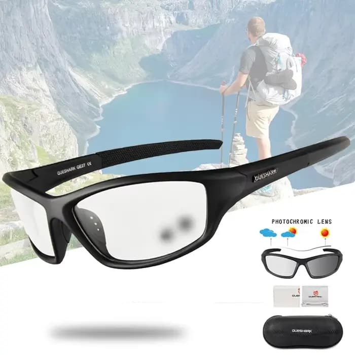 Queshark lunettes de randonnée photochromiques escalade