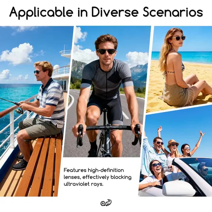 Beeyspecslab Lunettes intelligentes polarisées avec clip antireflet compatible avec RayBan RW4013 Headliner (Gen 2)