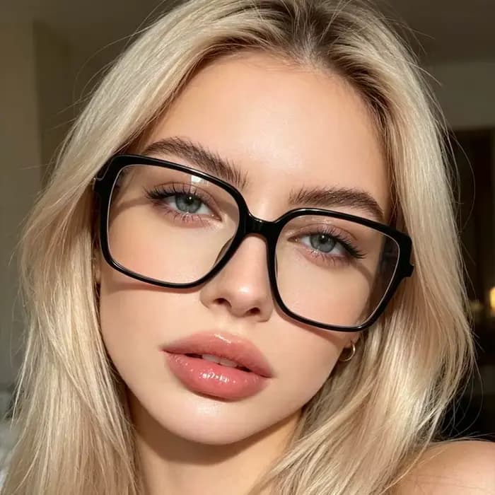 Lunettes de myopie surdimensionnées unisexes