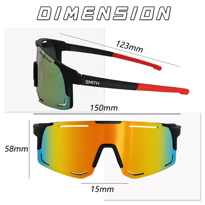 SMITH DRIFT vendeur lunettes de cyclisme UV400 Anti-buée REVO lentilles HD clarté CE/ANSI certifié Cateye Design vtt/vélo de route homme femmes