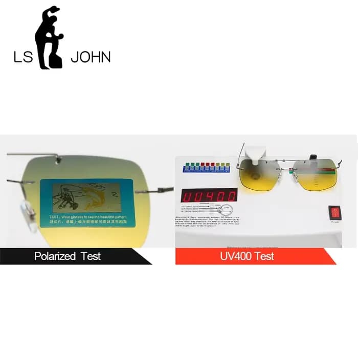 LS Chain-Lunettes de soleil polarisées en titane ultralégères pour hommes et femmes