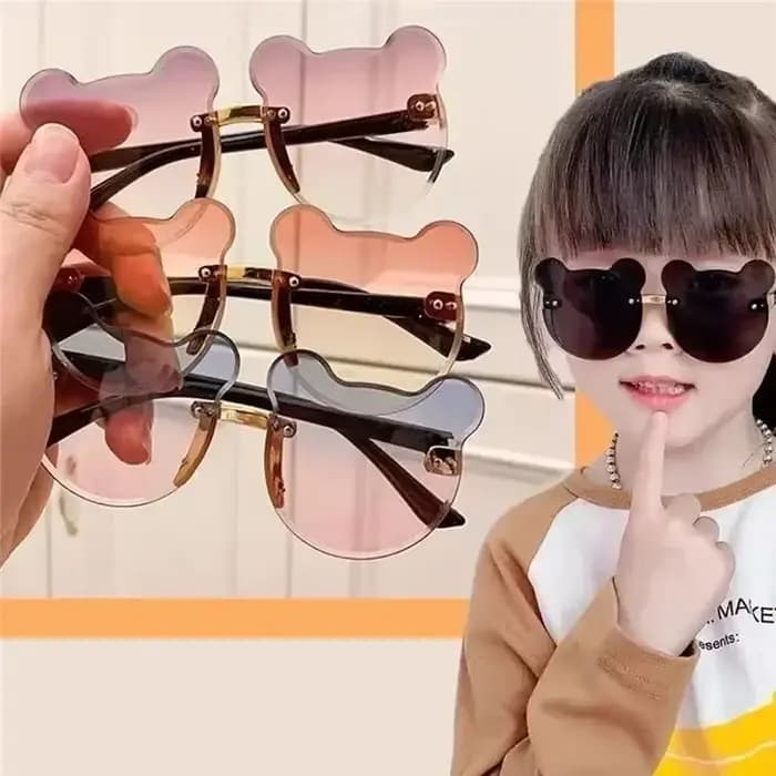 1Pc voyage en plein air ski lunettes de soleil dessin animé ours