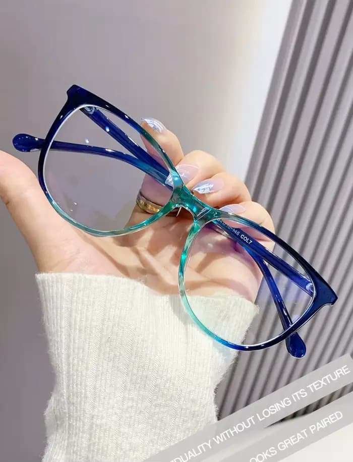 Lunettes transparentes rétro pour femmes