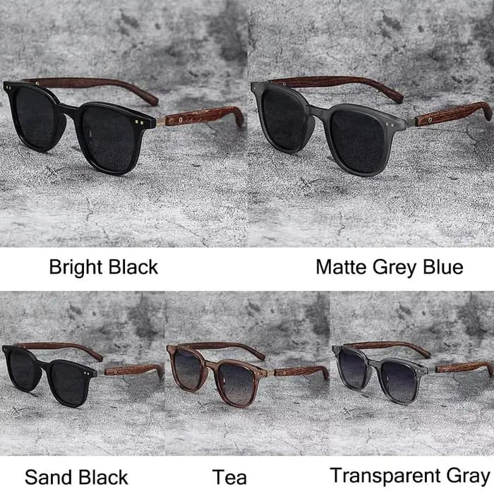 ChimRetro-Lunettes de soleil Mars en bois pour femmes et hommes