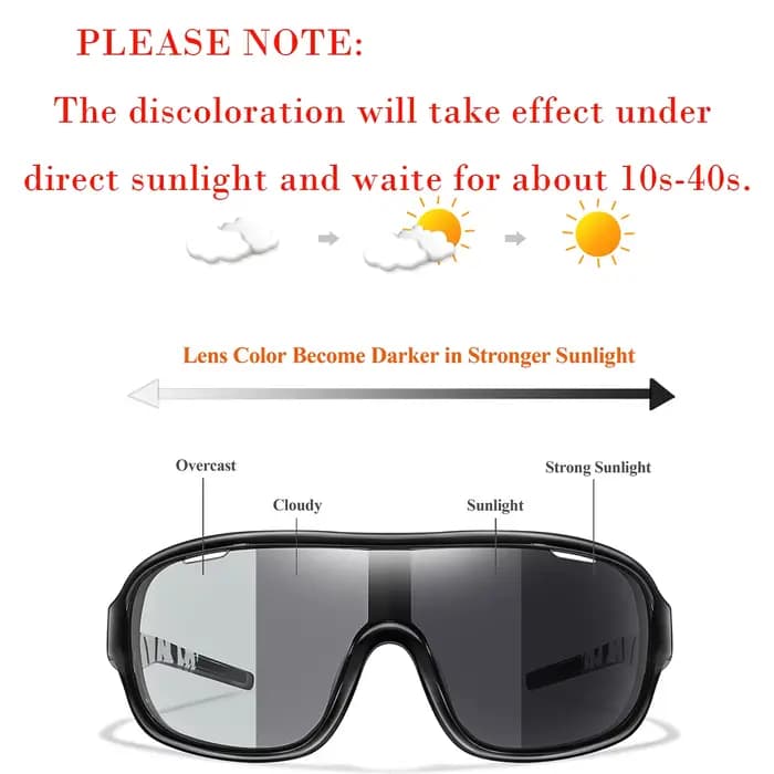 Lunettes de soleil photochromiques pour hommes et femmes