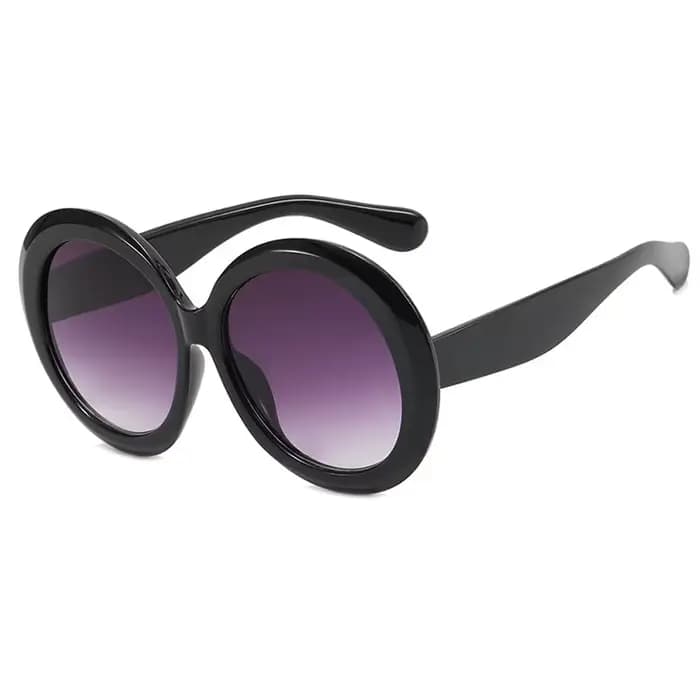 Lunettes de soleil rondes surdimensionnées pour femmes et hommes