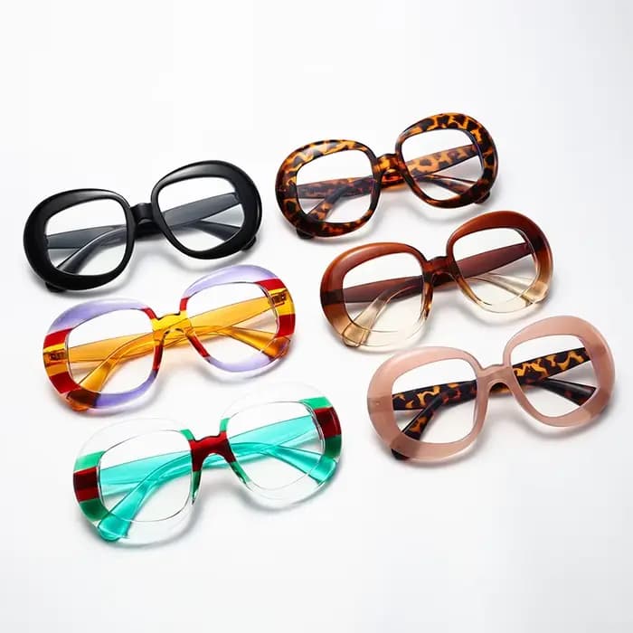 Marque de luxe lunettes rondes femmes