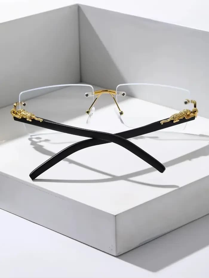 Lunettes de soleil rectangulaires sans cadre