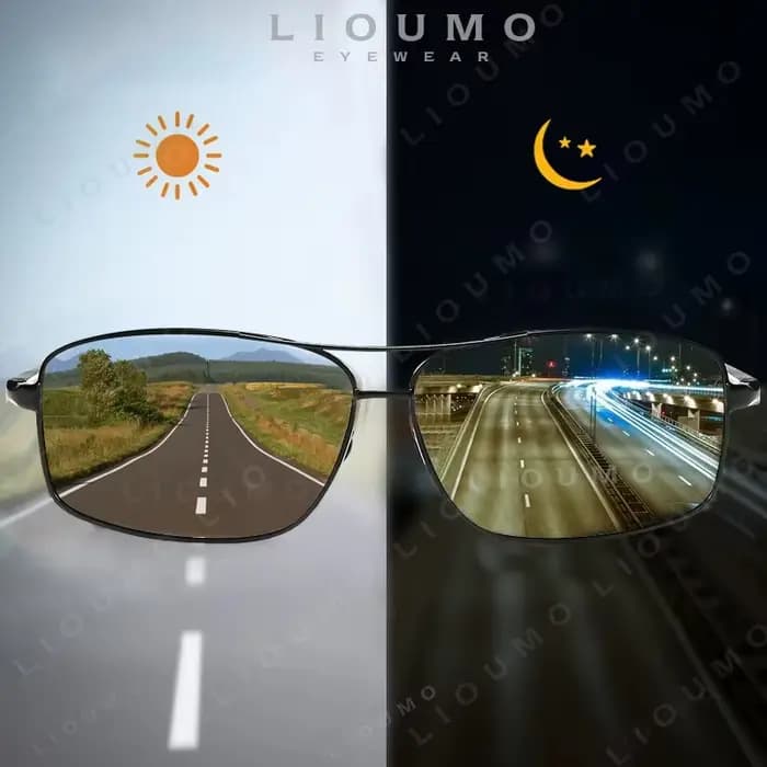 LIOUMO haut lunettes de soleil photochromiques hommes femmes