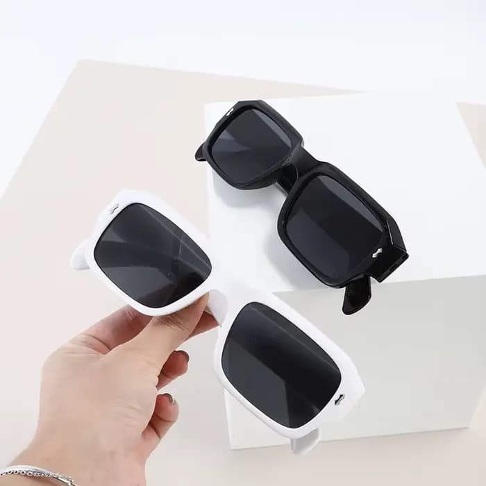 Lunettes de soleil carrées vintage pour hommes et femmes