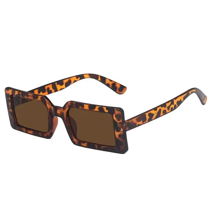 SO & EI mode Fluorescent vert Rectangle femmes lunettes de soleil clair océan lentille