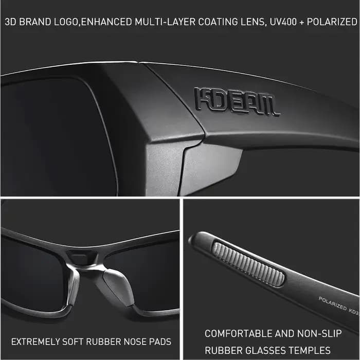 KDEAM – lunettes de soleil de pêche pour hommes