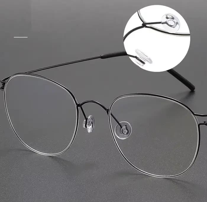 Monture de lunettes ovale ronde en titane Pure Air de marque danoise pour hommes