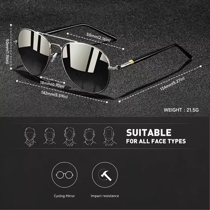 Lunettes de soleil de pilote vintage tendance