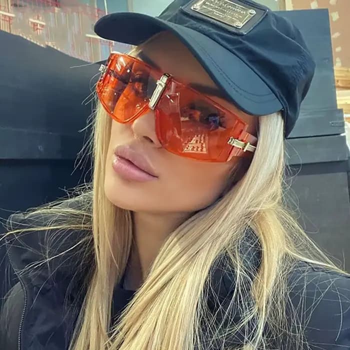 Lunettes De soleil carrées surdimensionnées pour femmes